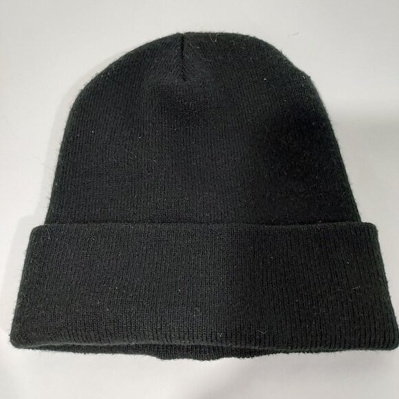 NEW YORK KIDS black Knit Cap Hat Lid Beanie Warm fancy embroidered white NY - Picture 4 of 7